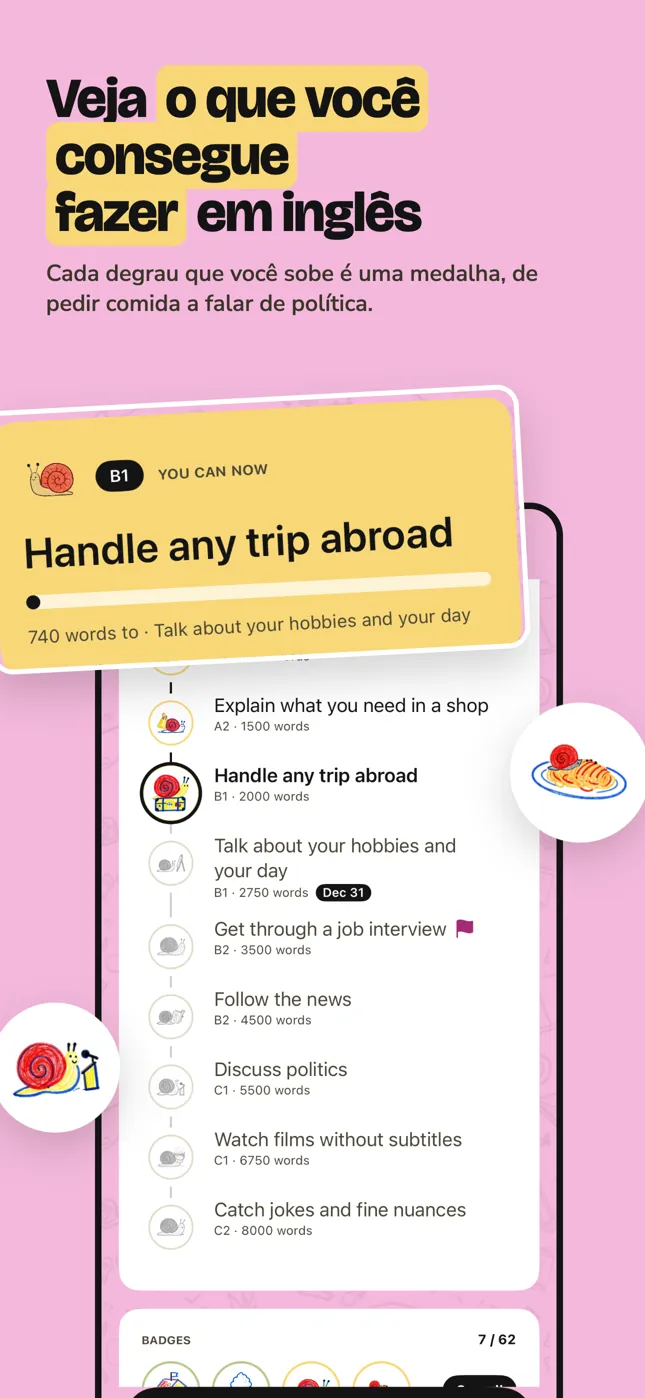Veja o que você consegue fazer em inglês